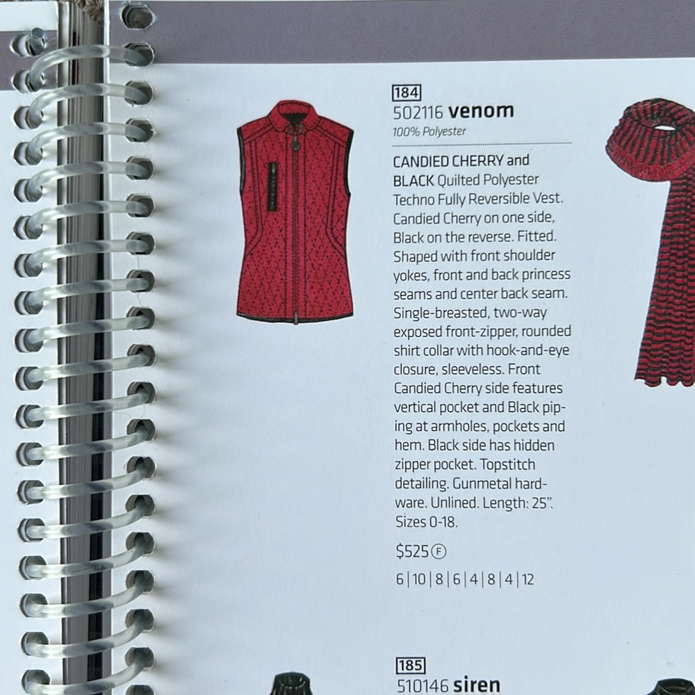 NWT Reversible Red to Black Carlisle Per Se Venom Cherry Red Quilted Vest - Picture 14 of 15